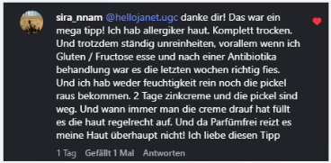 Instagram Kommentar