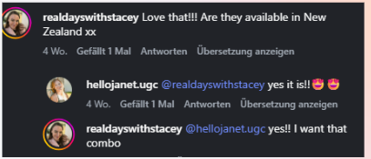 Instagram Kommentar