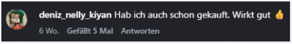 Instagram Kommentar